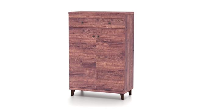 Melano 15 Pair Shoe Cabinet With Drawer(Walnut)